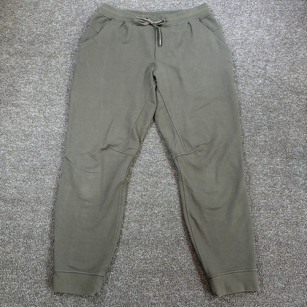 Lululemon City Sweat Joggers Mens Large Gray French Terry Tapered Activewear
